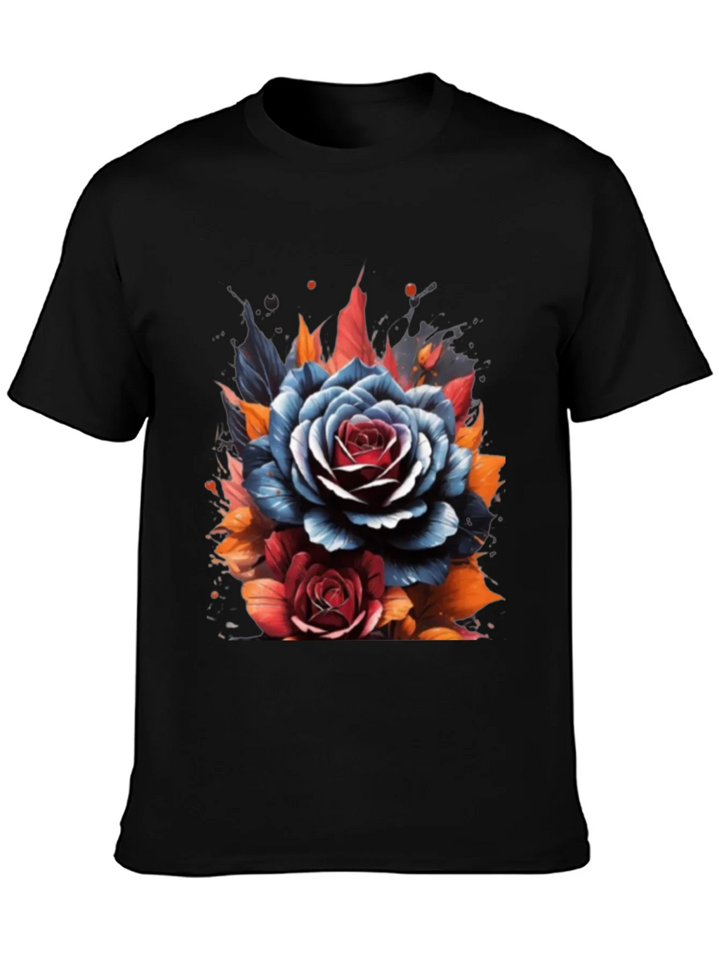 Floral Graphic Print Crew Neck T-Shirt product image 1