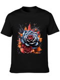Floral Graphic Print Crew Neck T-Shirt product image 1