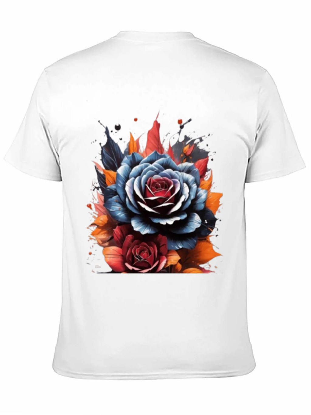 Floral Graphic Print Crew Neck T-Shirt product image 3