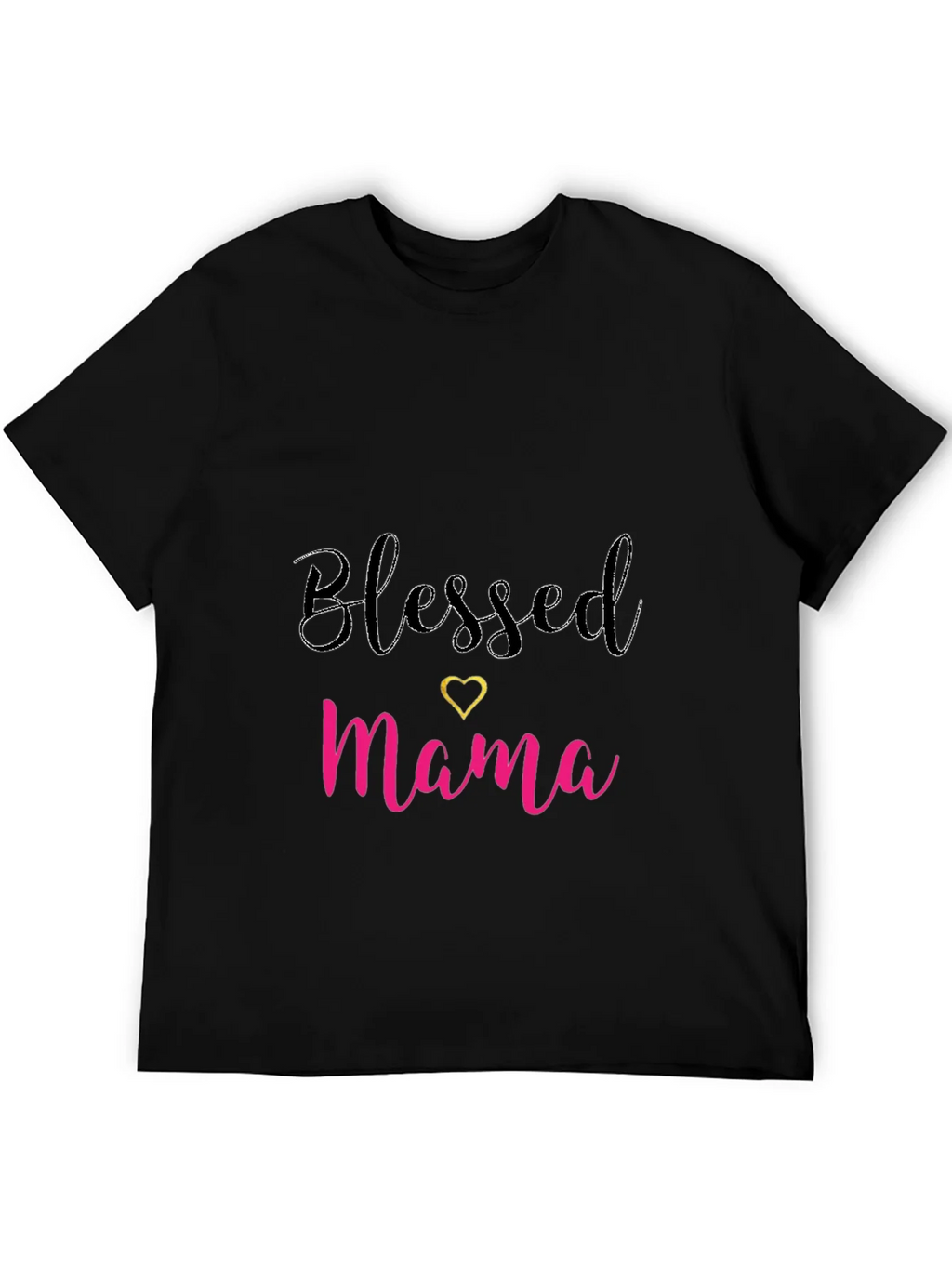 Blessed Mama Black T-Shirt - Cute Mothers Day Tee product image 5