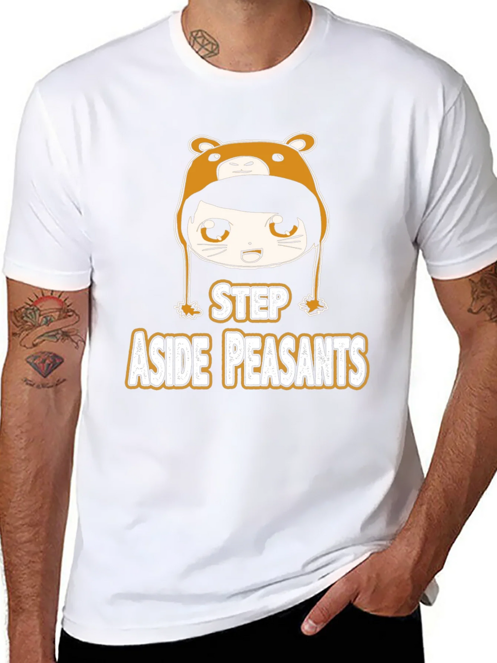 Step Aside Peasants Graphic Tee - Bear Hoodie Anime product image 3