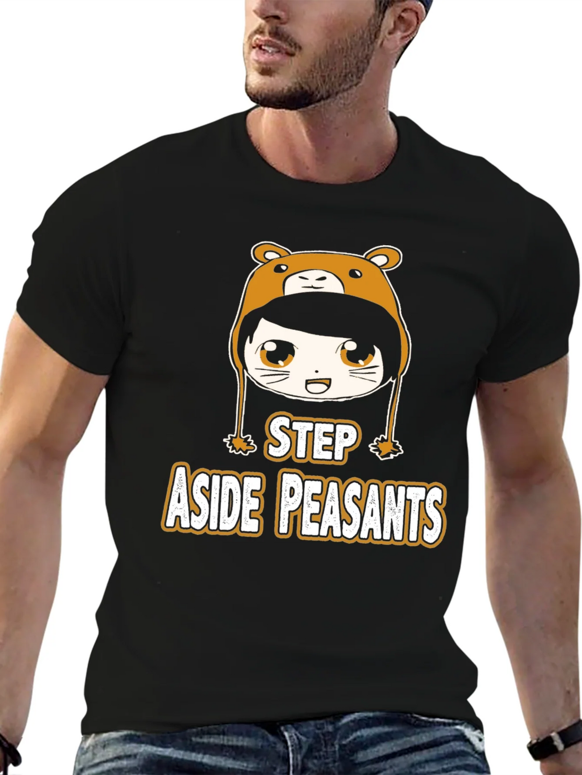 Step Aside Peasants Graphic Tee - Bear Hoodie Anime product image 2