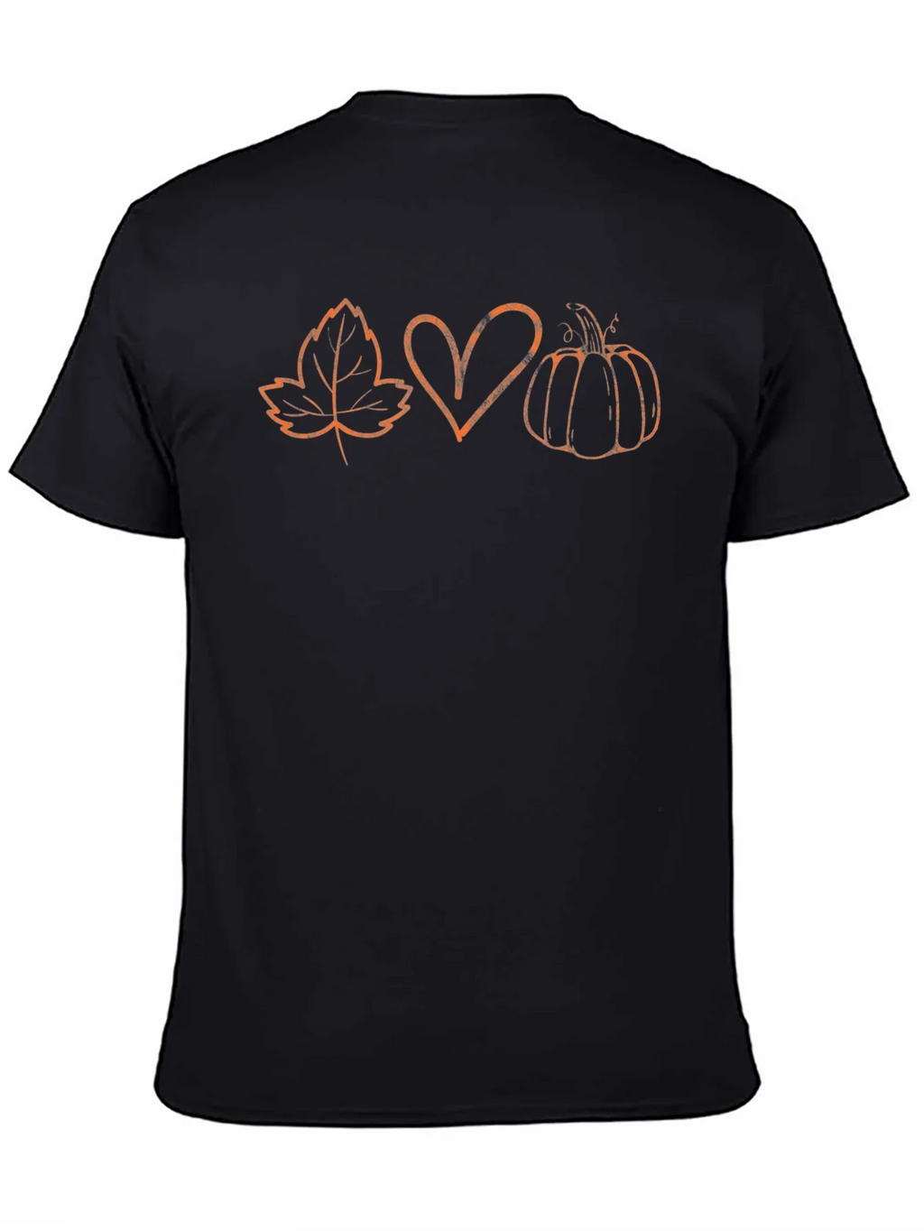 Fall Leaf Heart Pumpkin Graphic Tee product image 4
