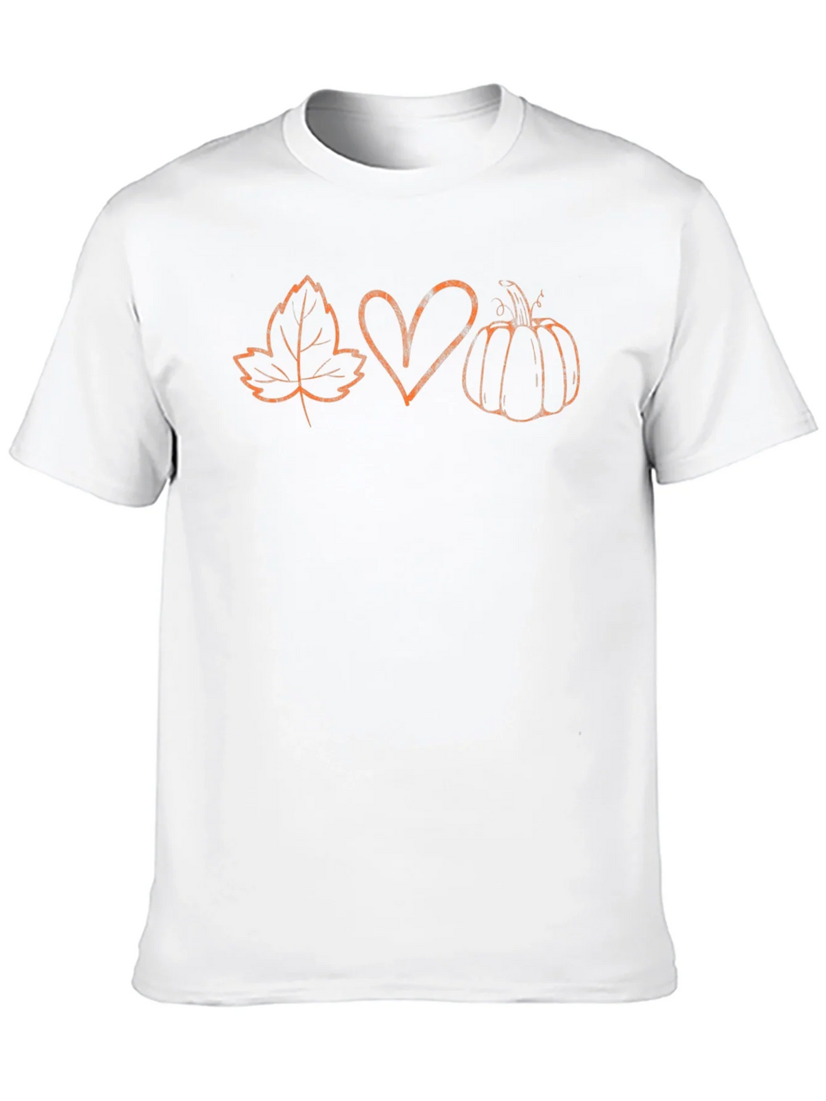 Fall Leaf Heart Pumpkin Graphic Tee product image 9