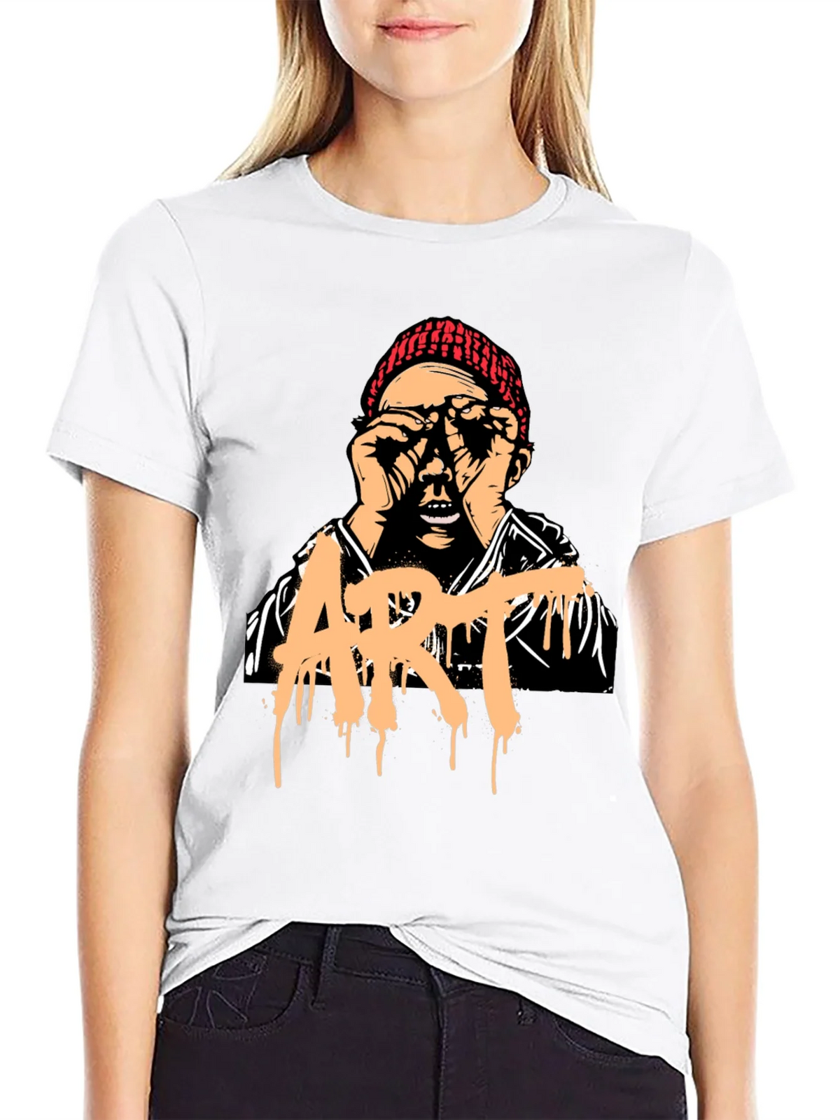Artistic Graphic Print T-Shirt - Unique Street Style Tee product image 8