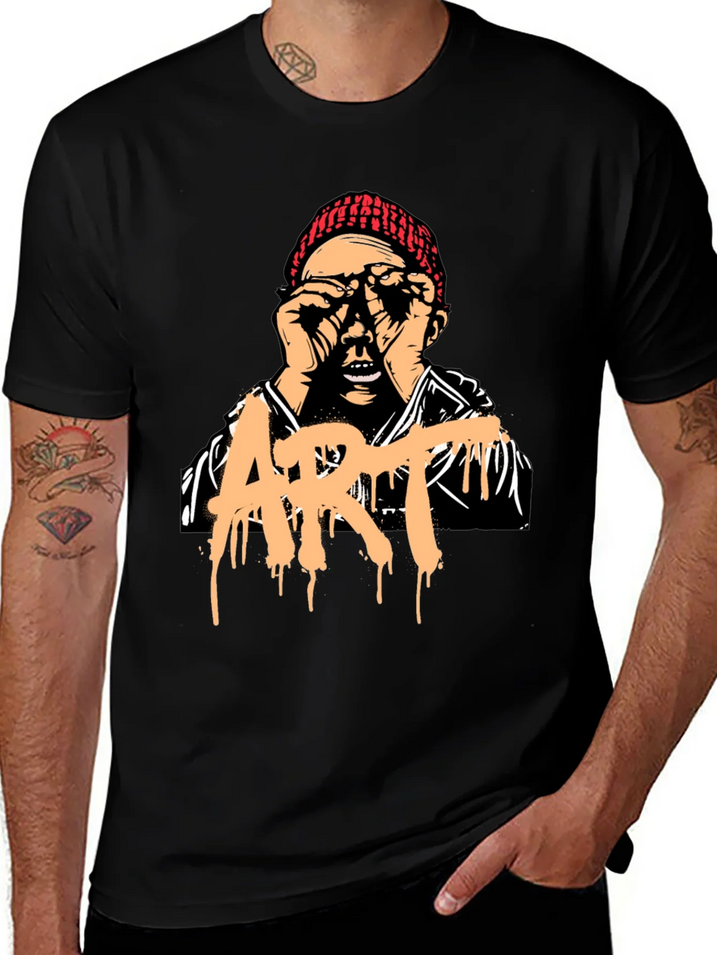 Artistic Graphic Print T-Shirt - Unique Street Style Tee product image 1