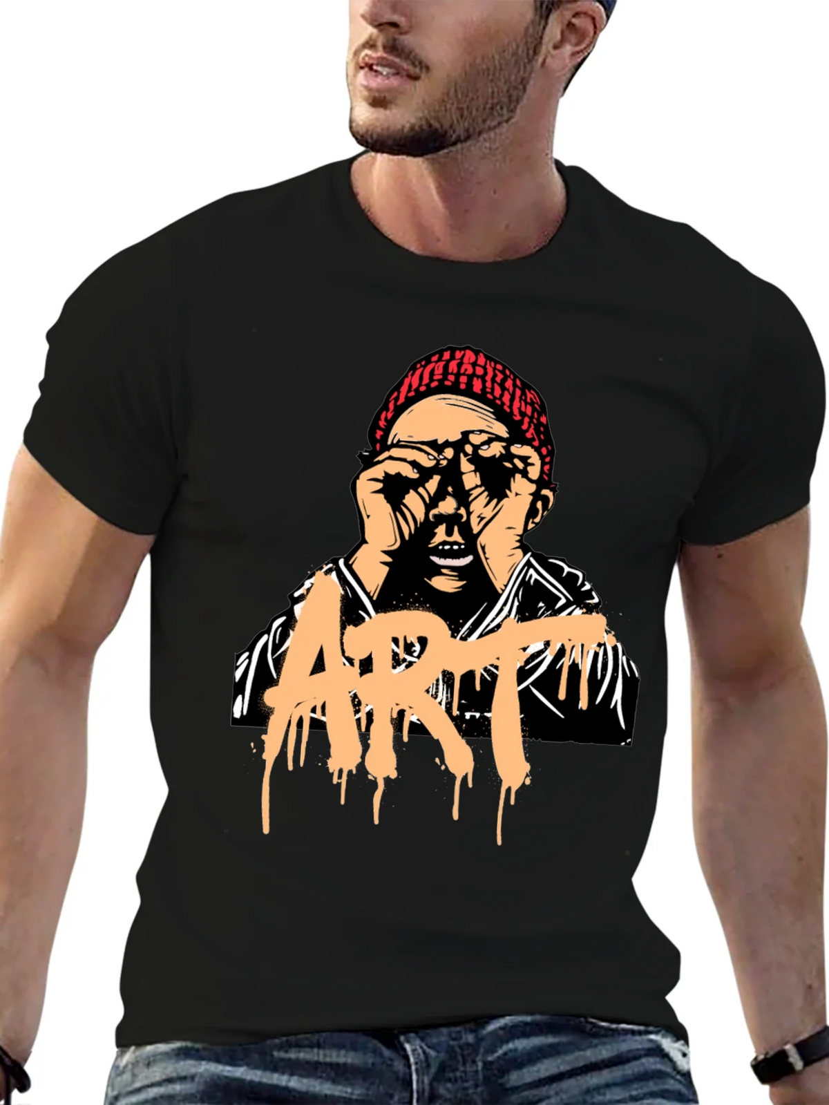 Artistic Graphic Print T-Shirt - Unique Street Style Tee product image 6