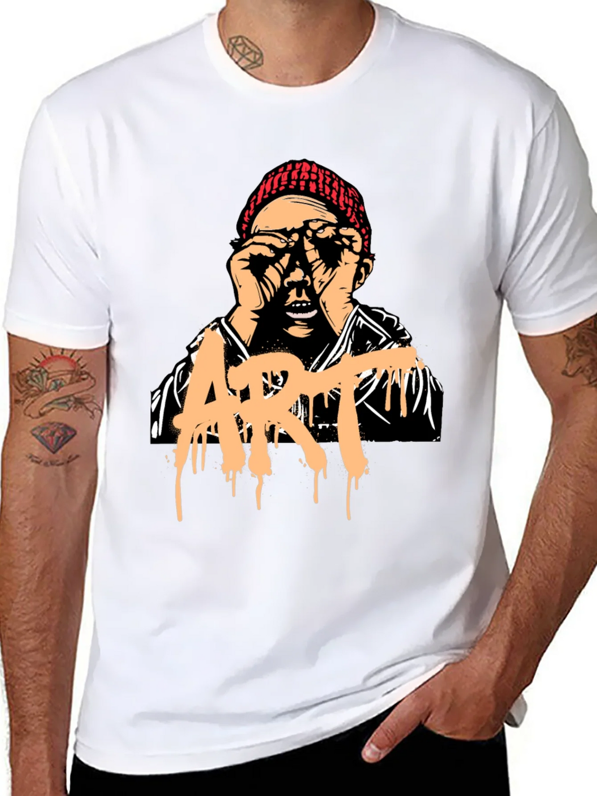 Artistic Graphic Print T-Shirt - Unique Street Style Tee product image 7