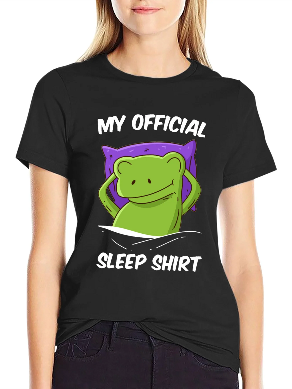 Funny Frog Sleep Shirt - Mens Graphic Tee product image 2