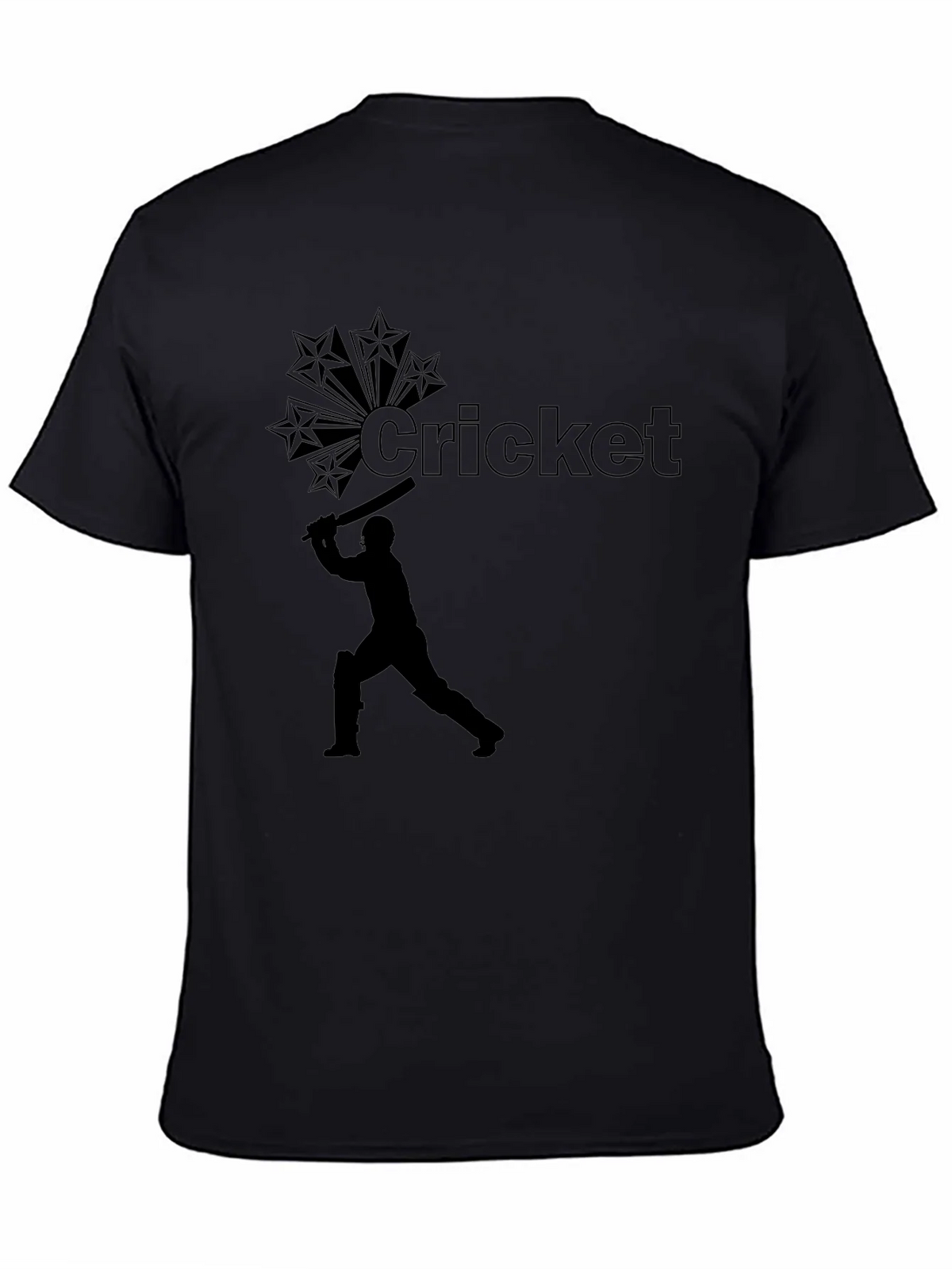 Cricket Star Black T-Shirt product image 4