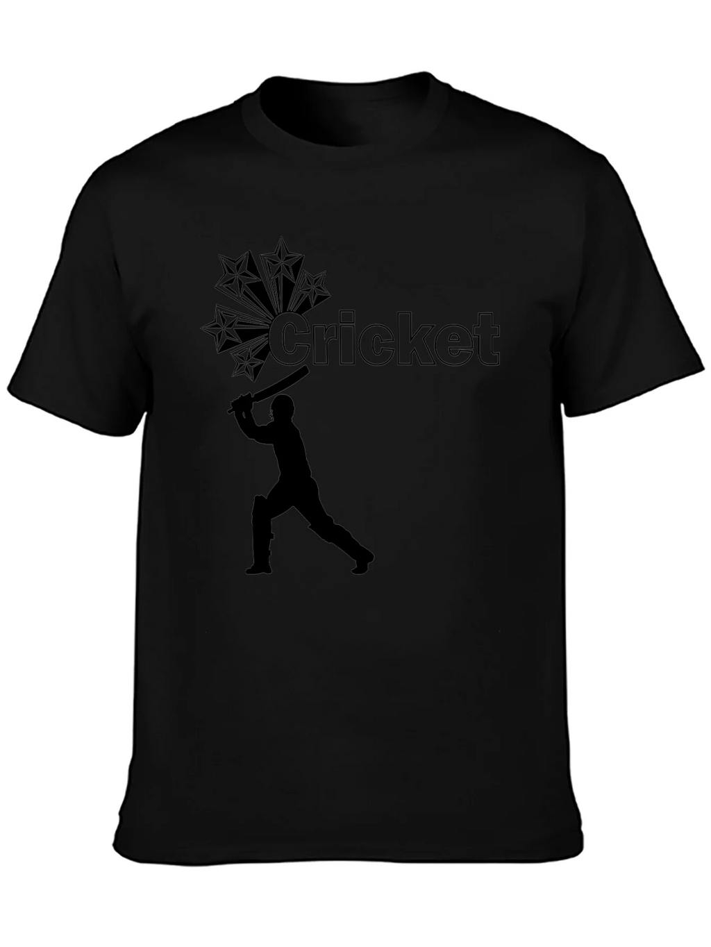 Cricket Star Black T-Shirt product image 3