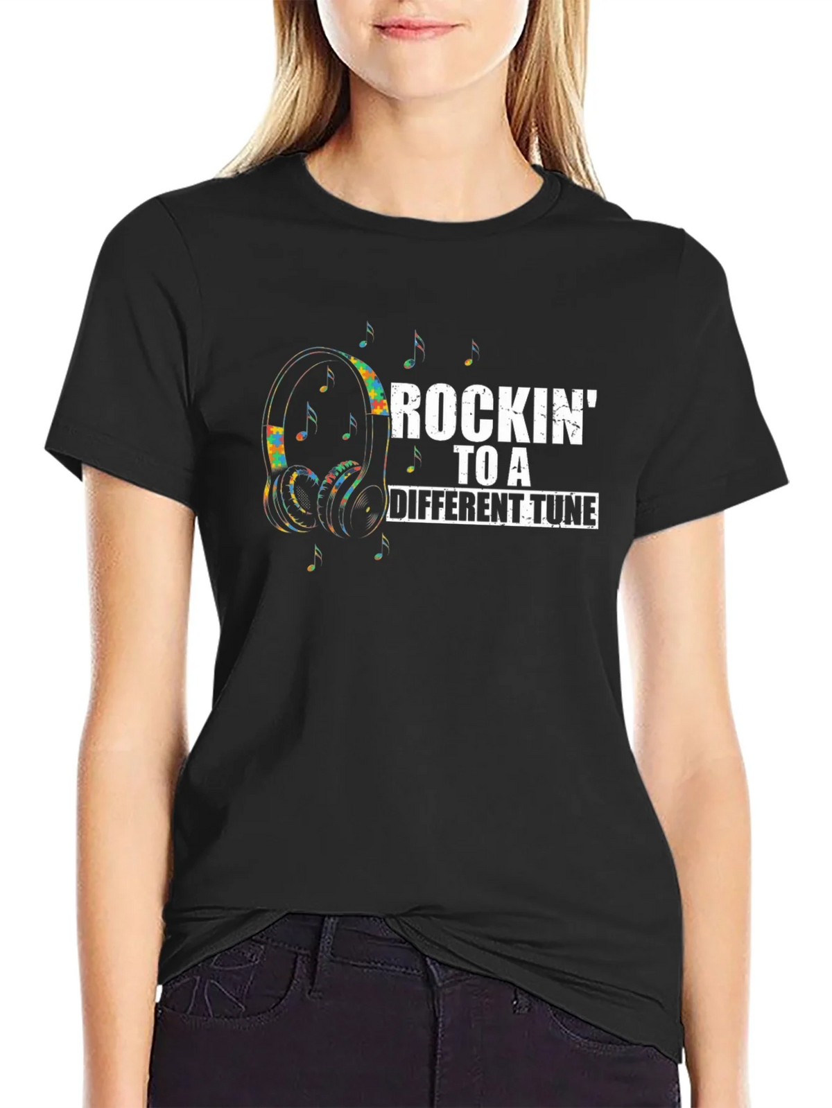 Rockin To A Different Tune Graphic T-Shirt product image 2