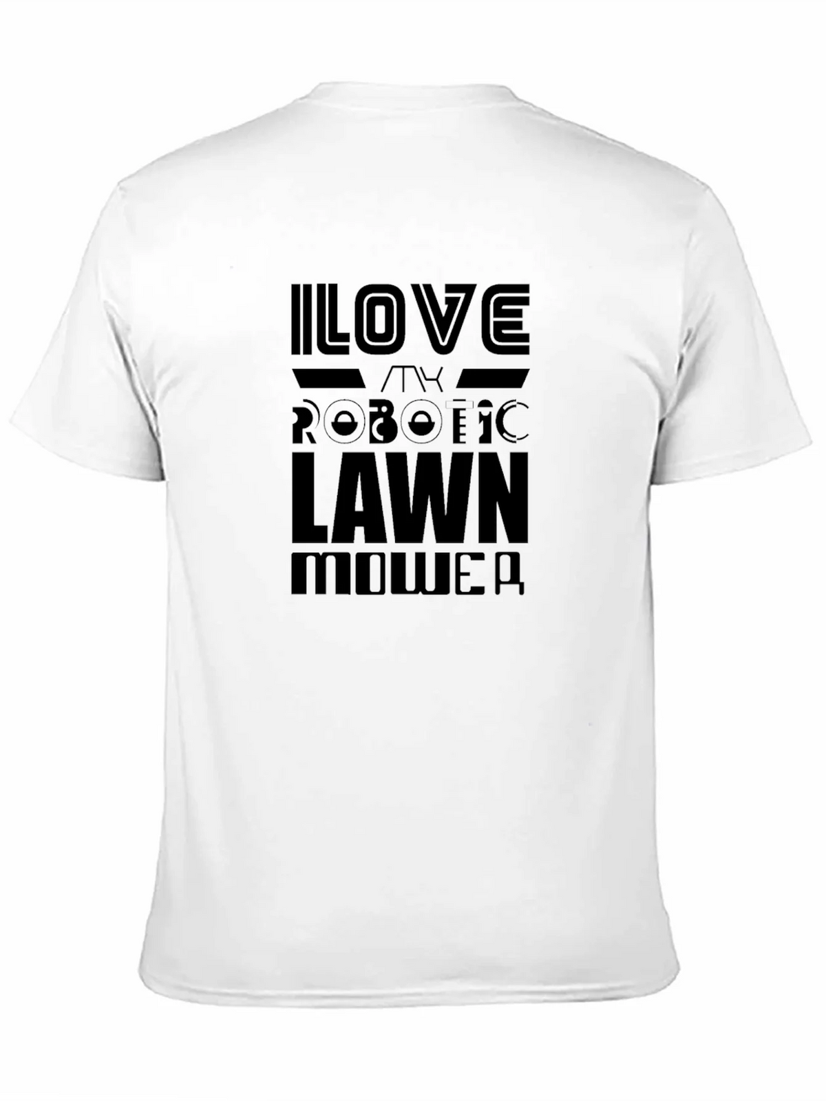 I Love My Robotic Lawn Mower Black T-Shirt product image 10