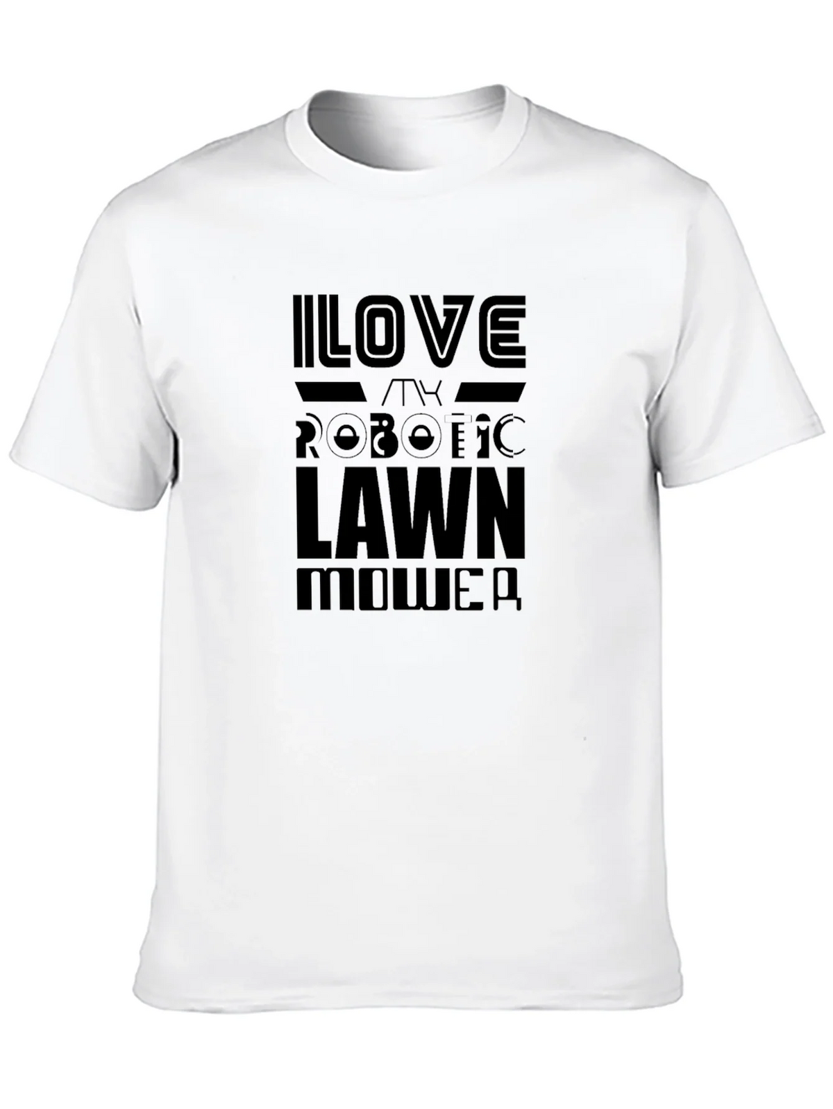 I Love My Robotic Lawn Mower Black T-Shirt product image 9