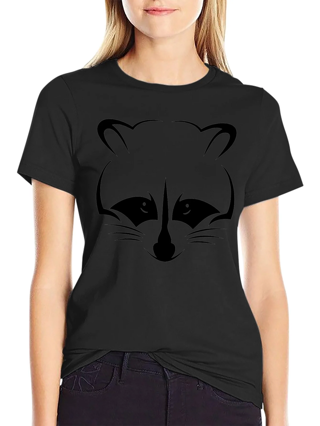 Raccoon Graphic T-Shirt - Black product image 2