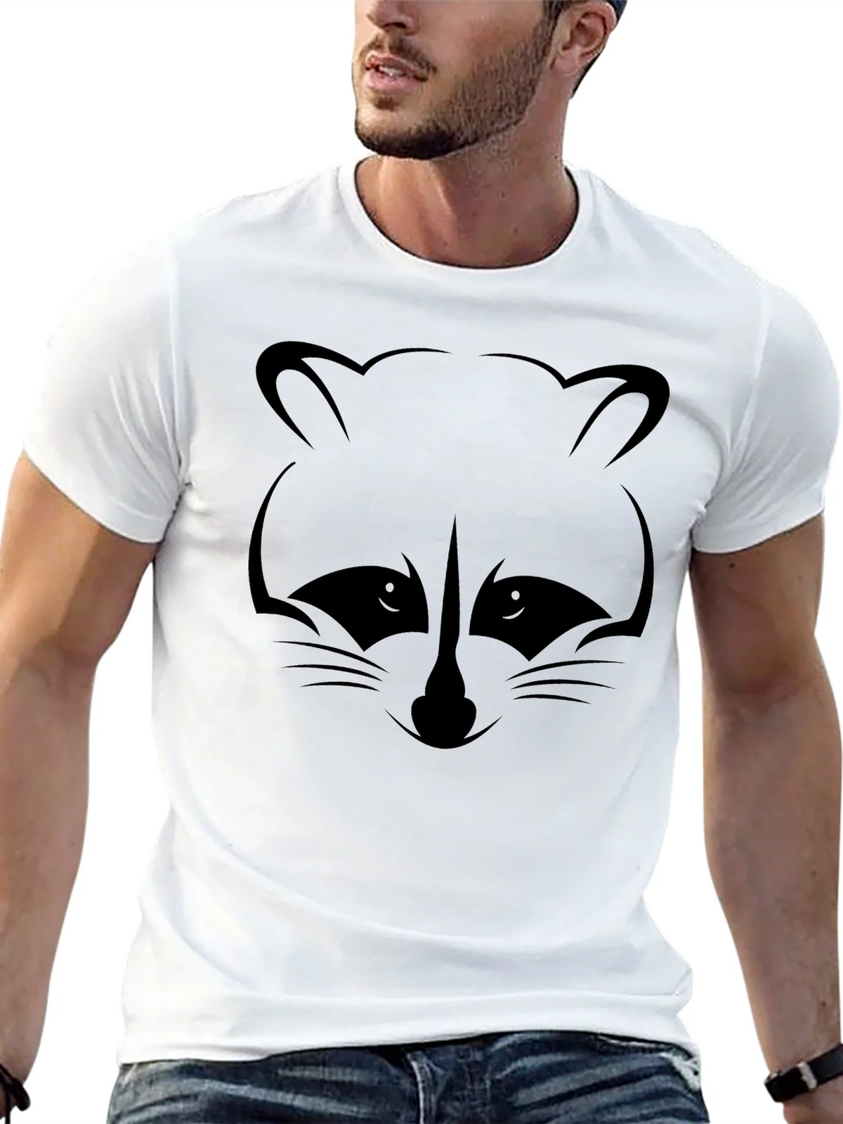 Raccoon Graphic T-Shirt - Black product image 12