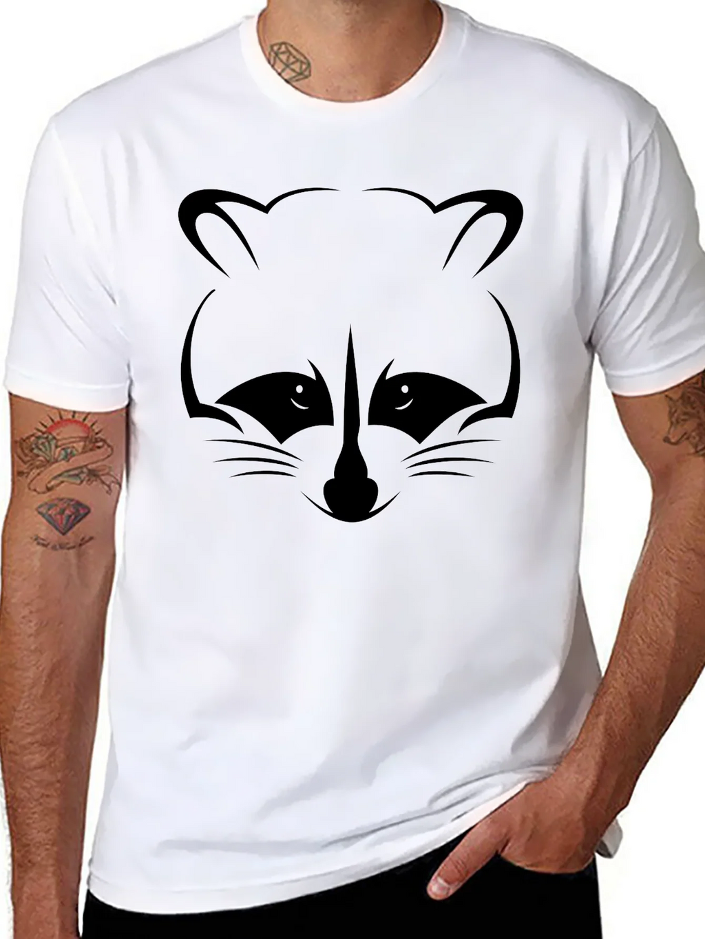 Raccoon Graphic T-Shirt - Black product image 7