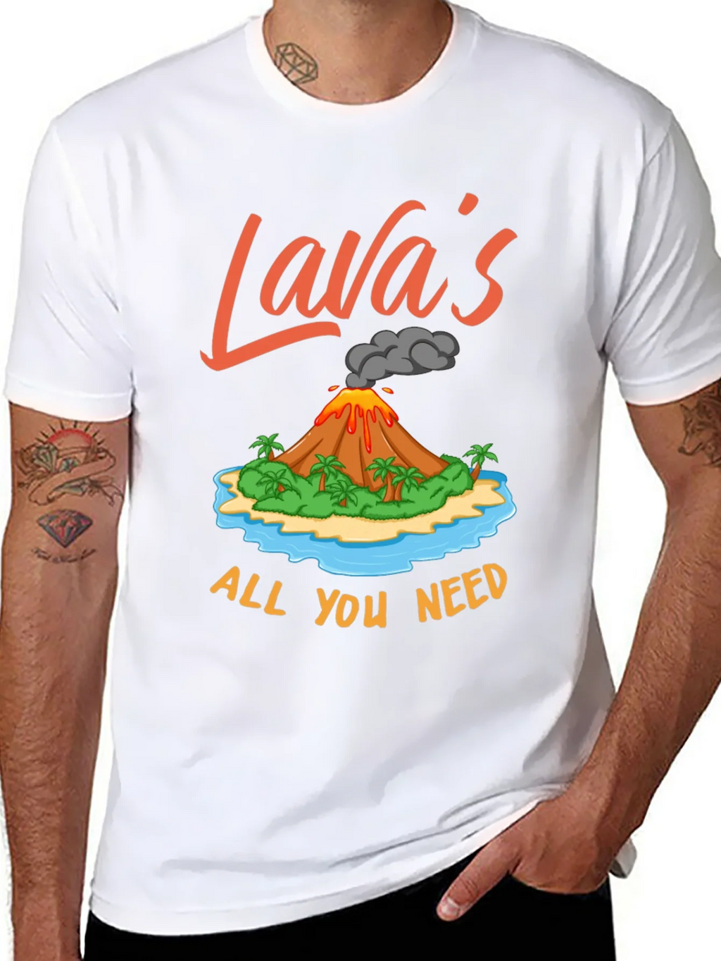 Lavas All You Need Mens Graphic T-Shirt product image 4