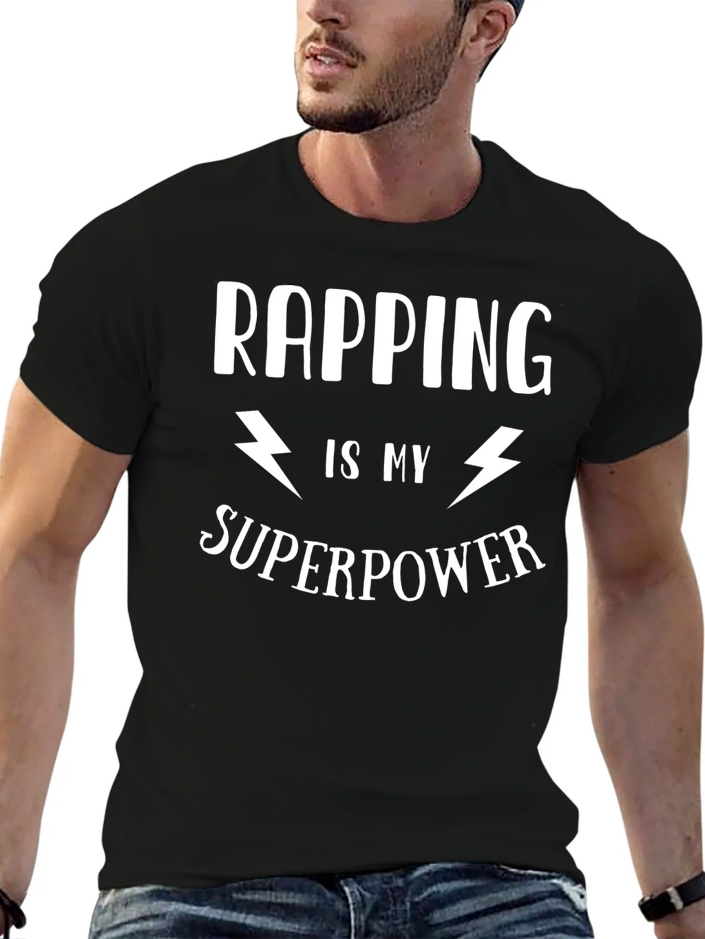 Rapping is My Superpower Graphic T-Shirt product image 6