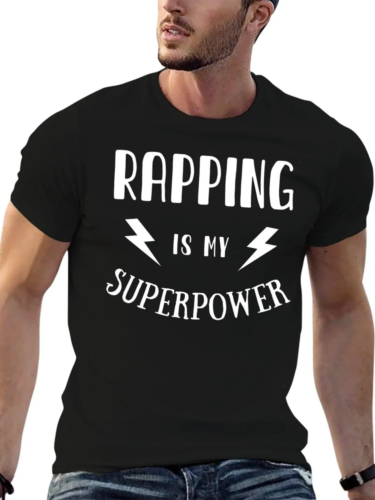 Rapping is My Superpower Graphic T-Shirt product image 6