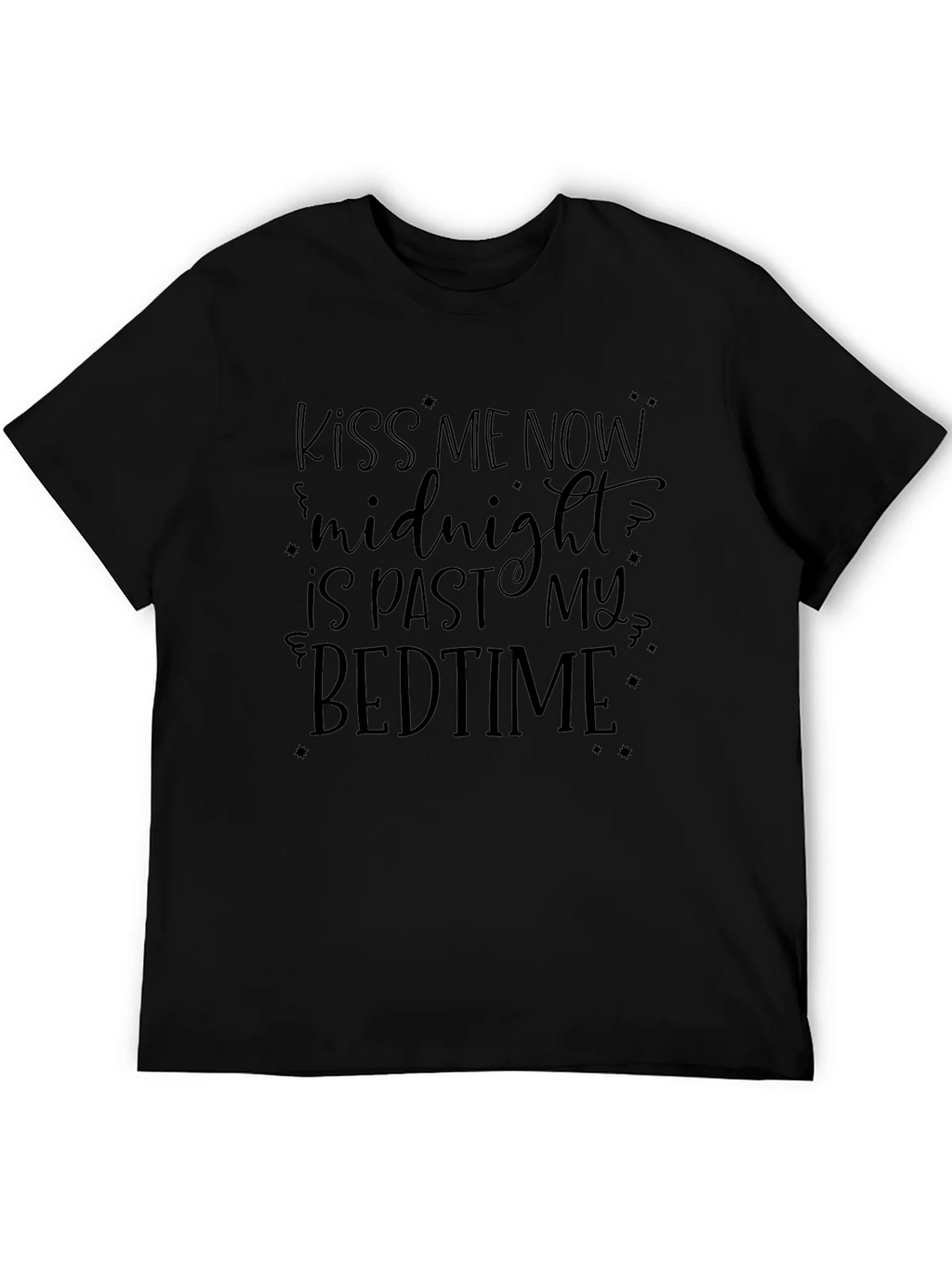 Kiss Me Now Midnight Bedtime Graphic T-Shirt product image 5