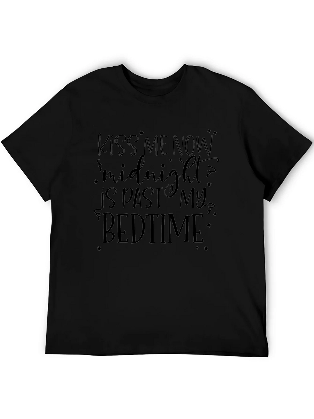 Kiss Me Now Midnight Bedtime Graphic T-Shirt product image 5