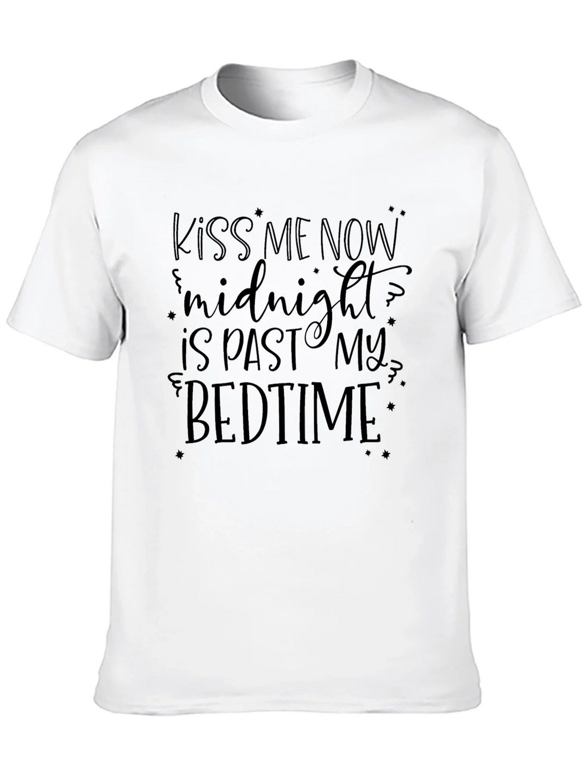 Kiss Me Now Midnight Bedtime Graphic T-Shirt product image 9