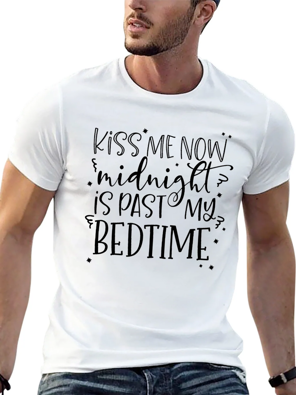 Kiss Me Now Midnight Bedtime Graphic T-Shirt product image 12