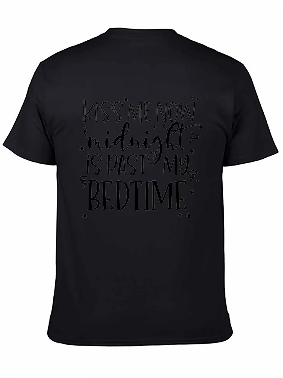 Kiss Me Now Midnight Bedtime Graphic T-Shirt product image 4