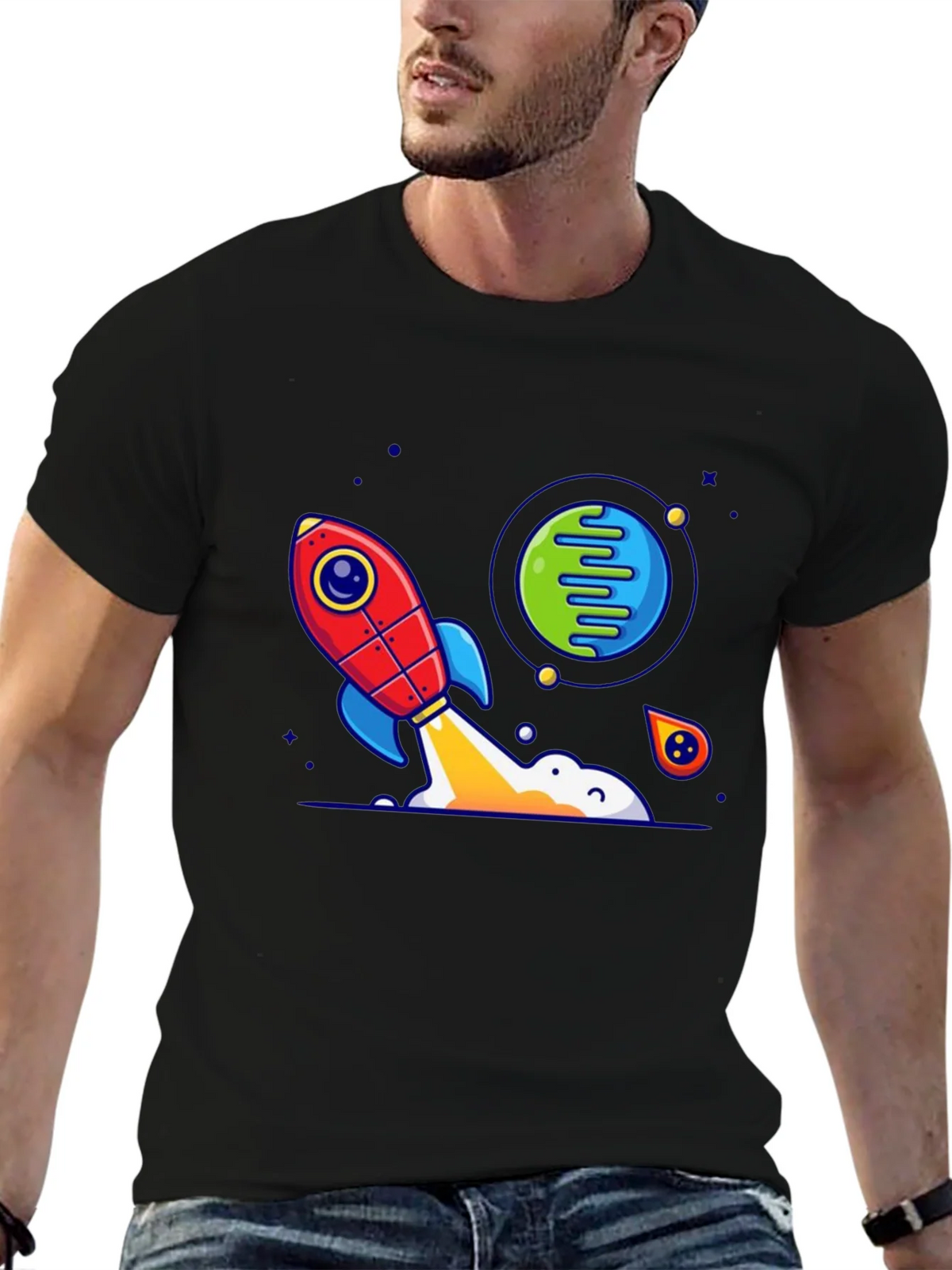 Rocket Launch Graphic T-Shirt product image 6