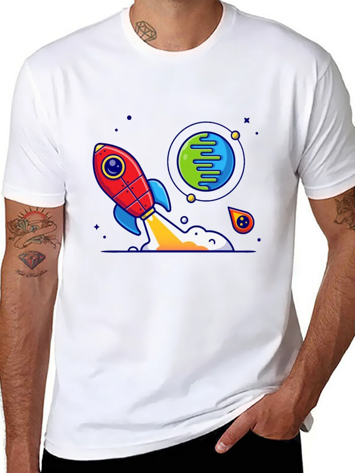 Rocket Launch Graphic T-Shirt product image 7