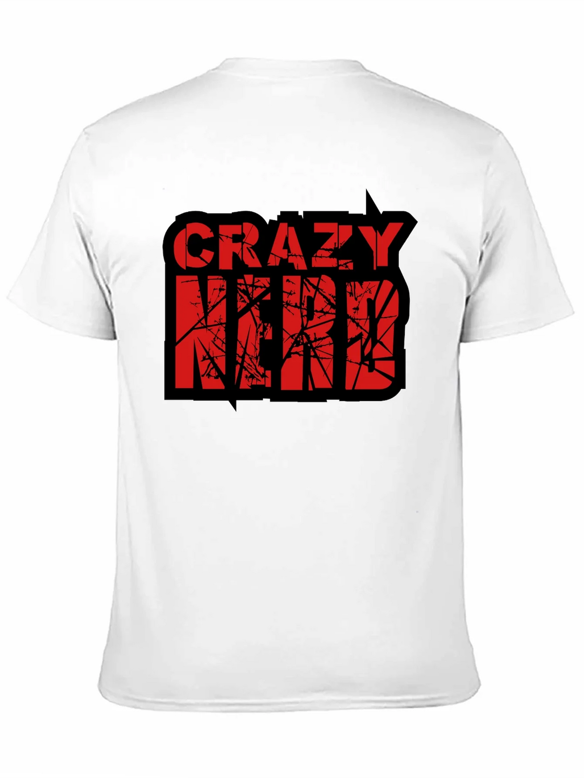 Crazy Nerd Graphic T-Shirt - Black Cotton Tee product image 10