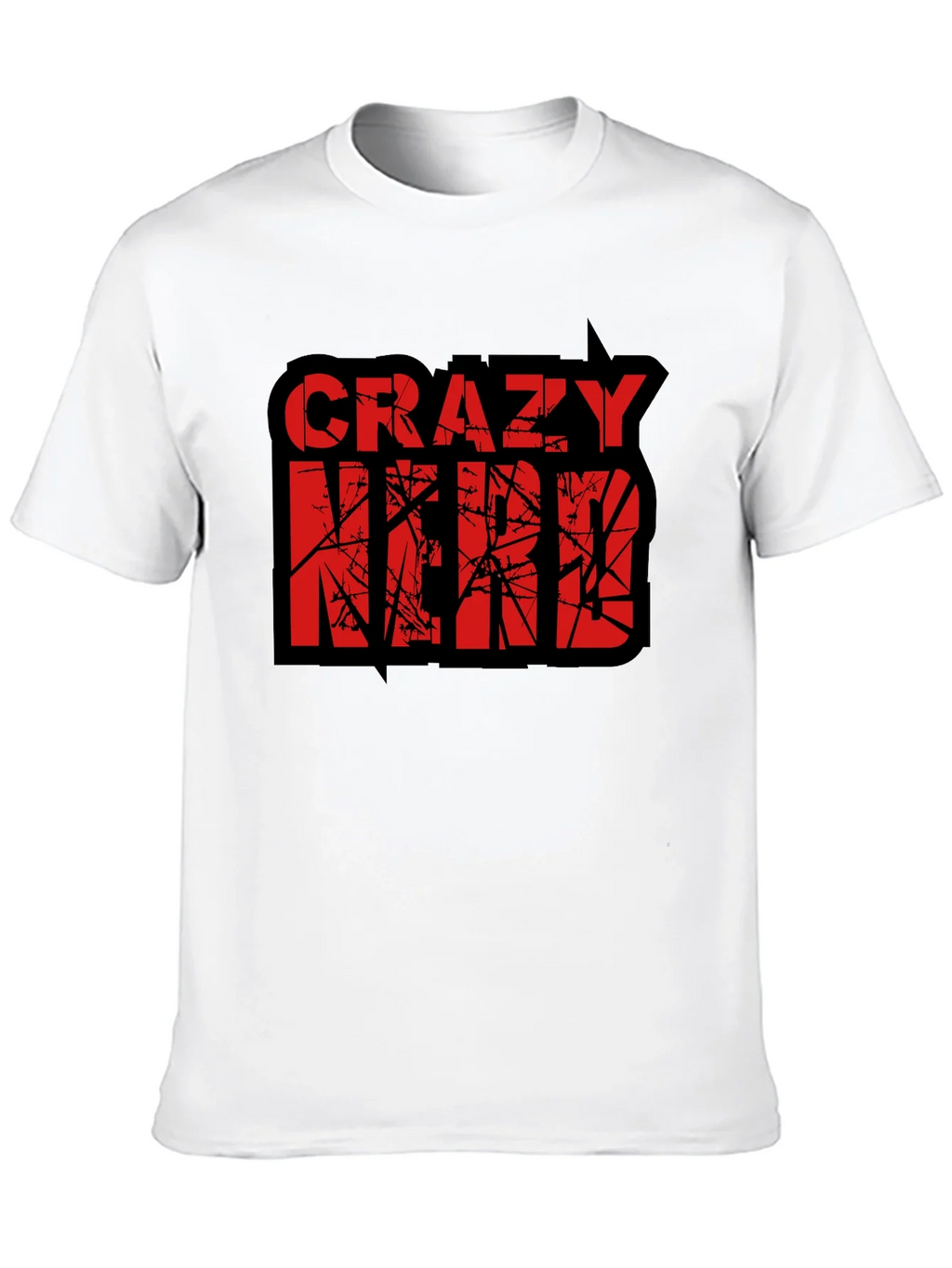 Crazy Nerd Graphic T-Shirt - Black Cotton Tee product image 9