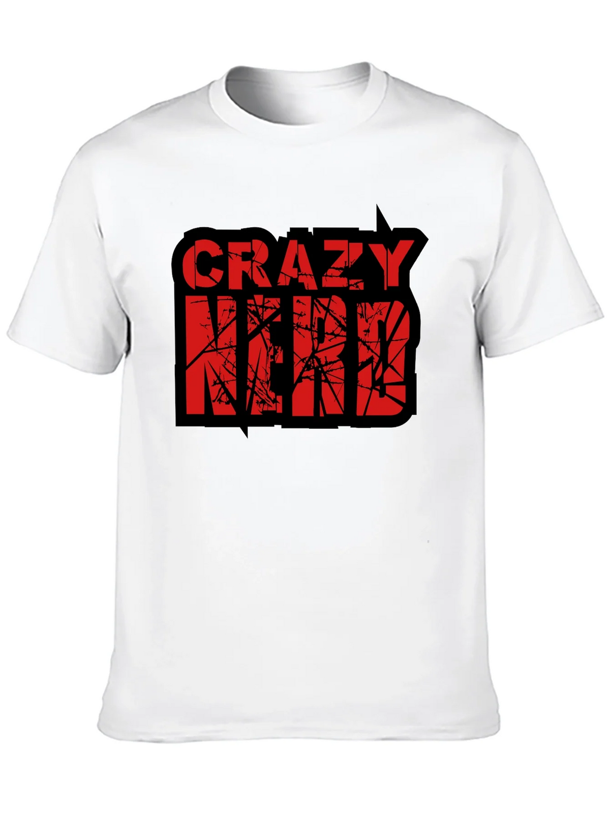 Crazy Nerd Graphic T-Shirt - Black Cotton Tee product image 9