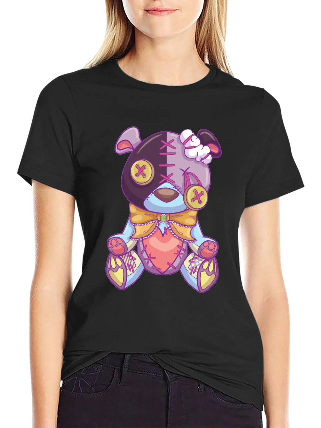 Creepy Cute Teddy Bear Graphic Tee product image 2