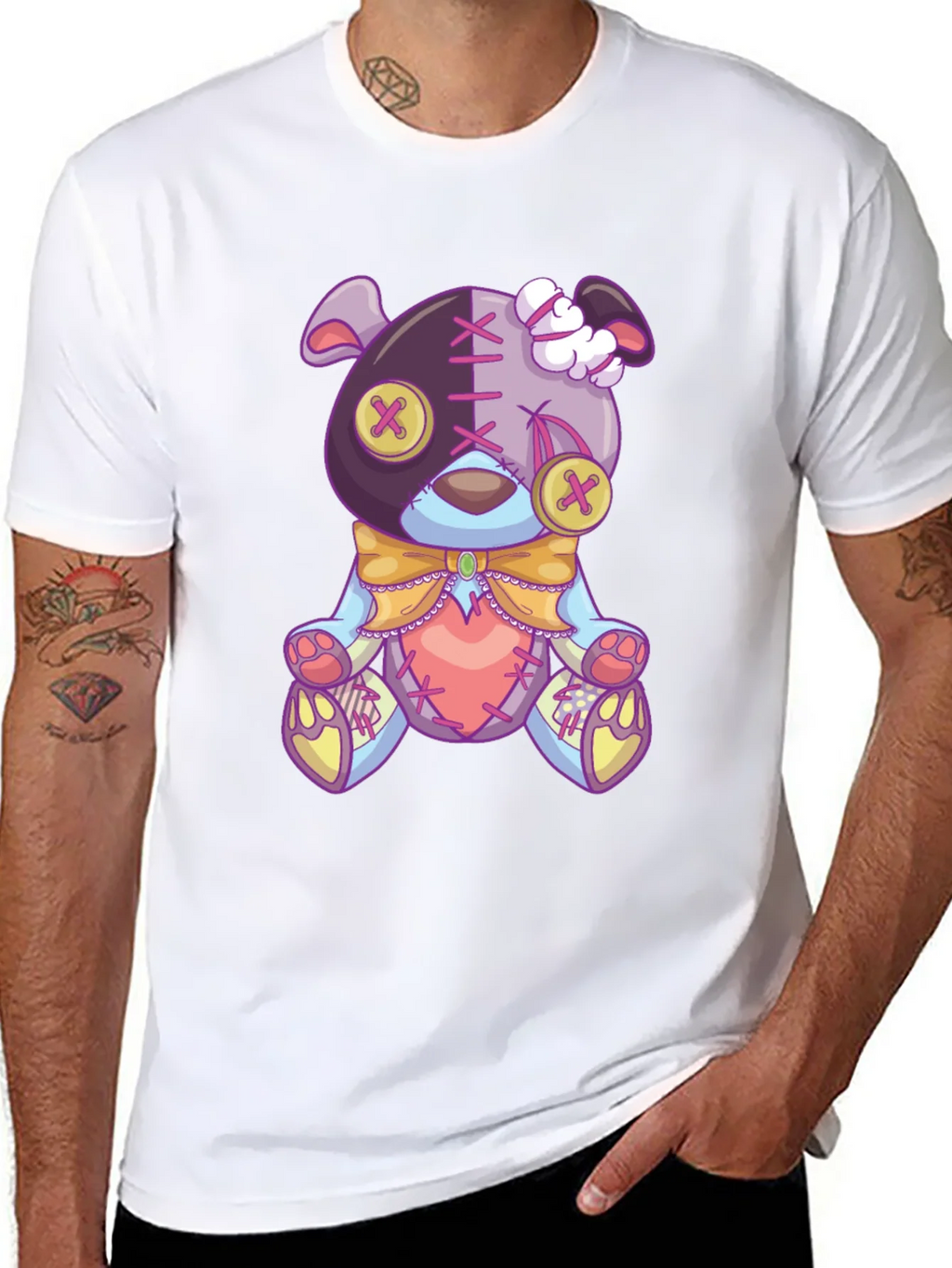 Creepy Cute Teddy Bear Graphic Tee product image 7