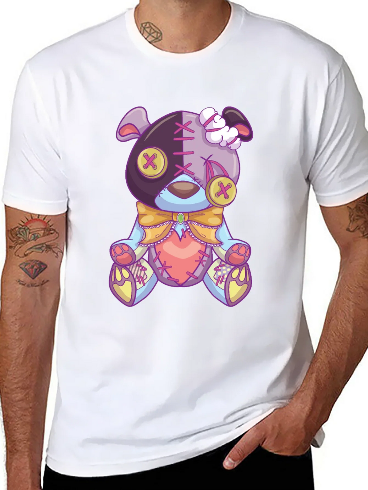 Creepy Cute Teddy Bear Graphic Tee product image 7