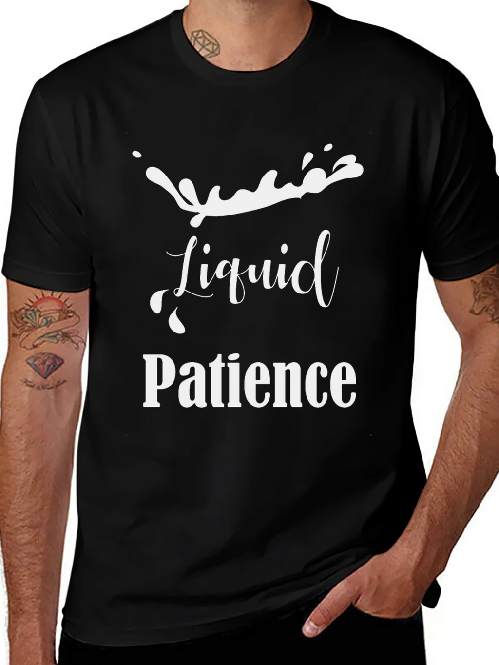Liquid Patience Graphic T-Shirt - Black product image 1