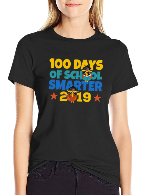 100 Days of School Smarter Owl T-Shirt product image 2