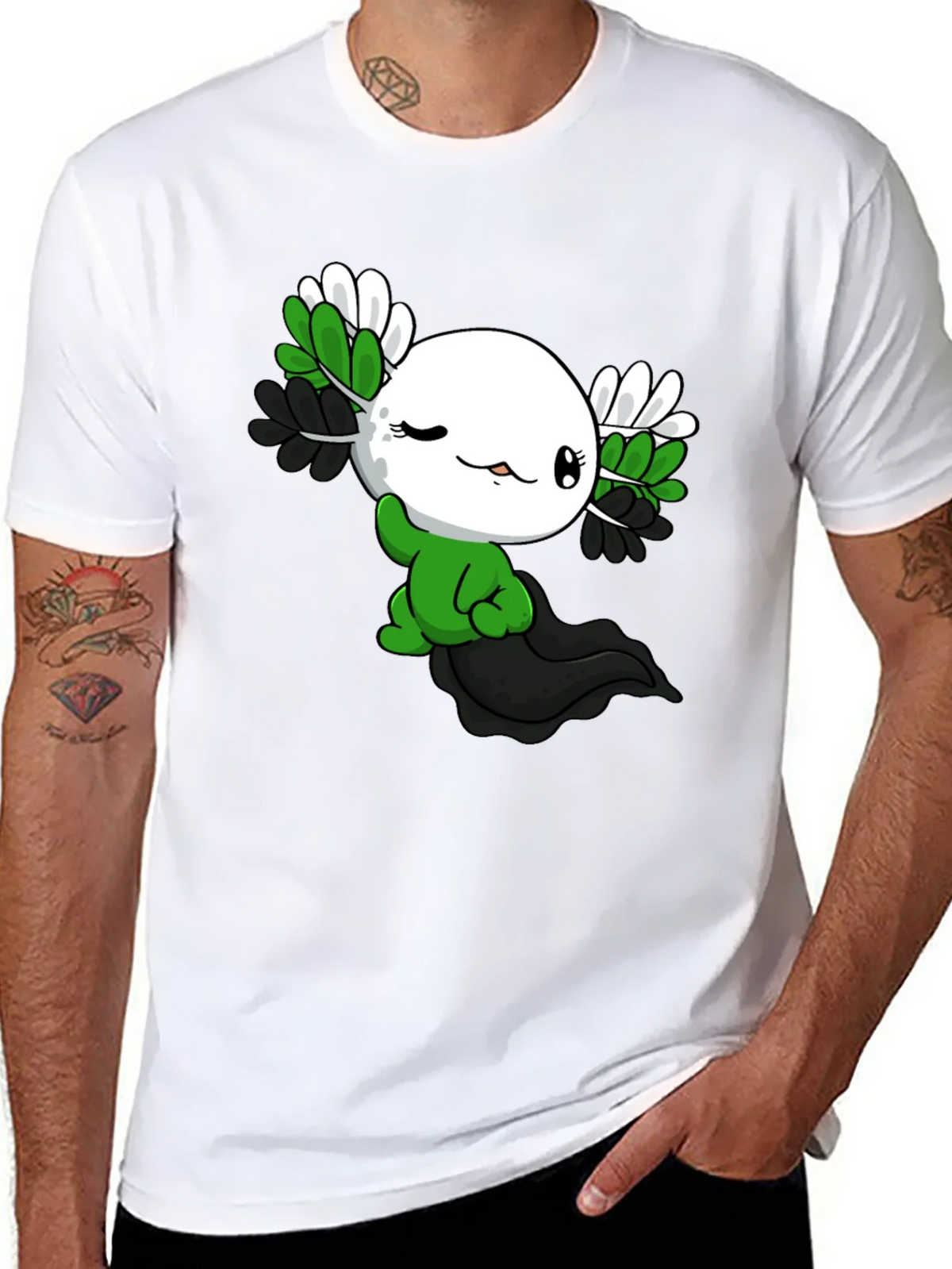 Axolotl Pride T-Shirt - Asexual product image 7