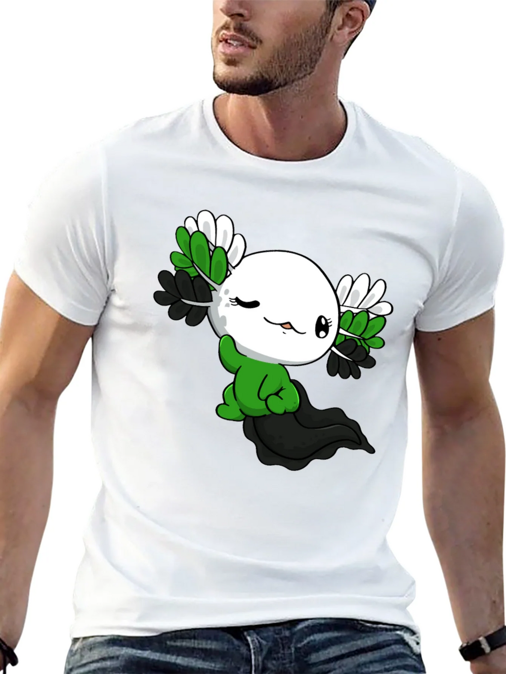 Axolotl Pride T-Shirt - Asexual product image 12