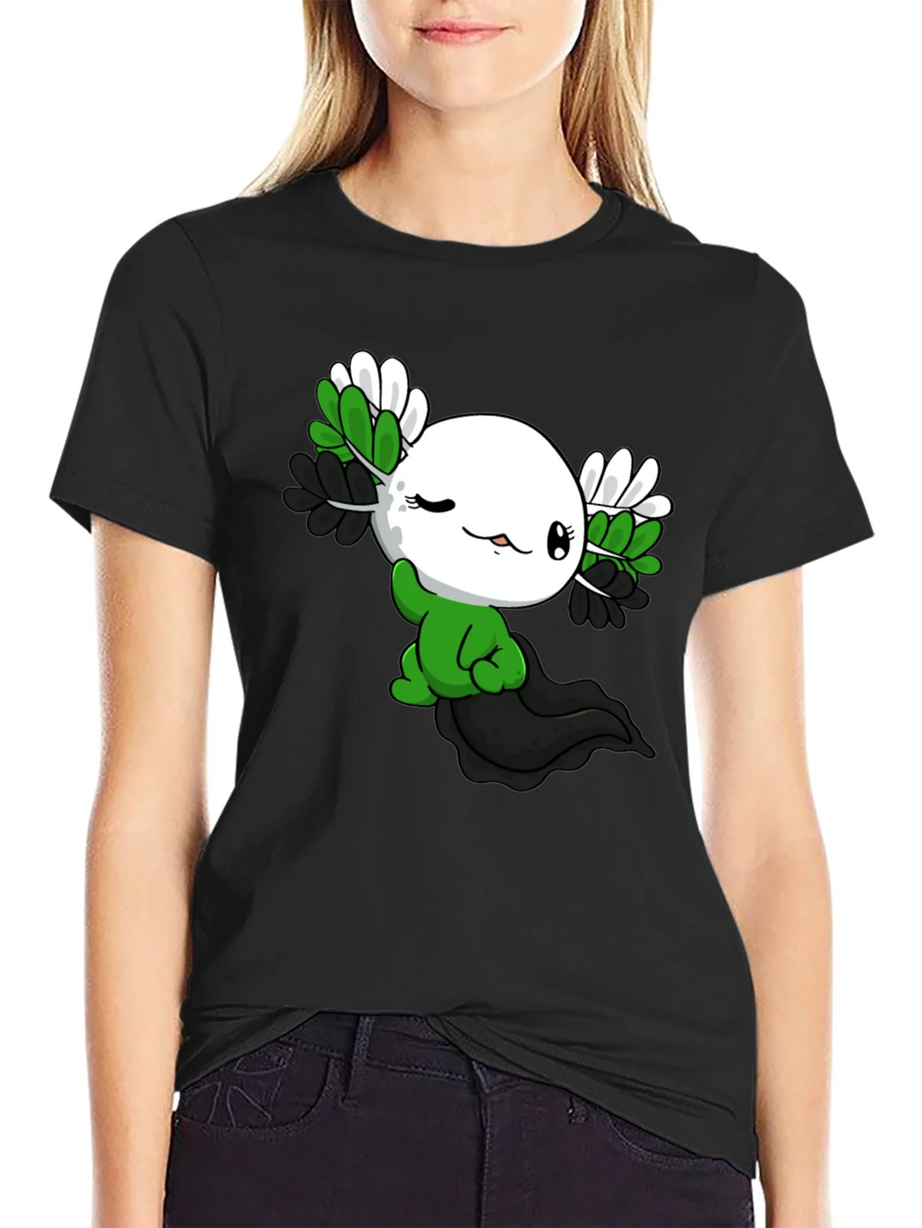 Axolotl Pride T-Shirt - Asexual product image 2