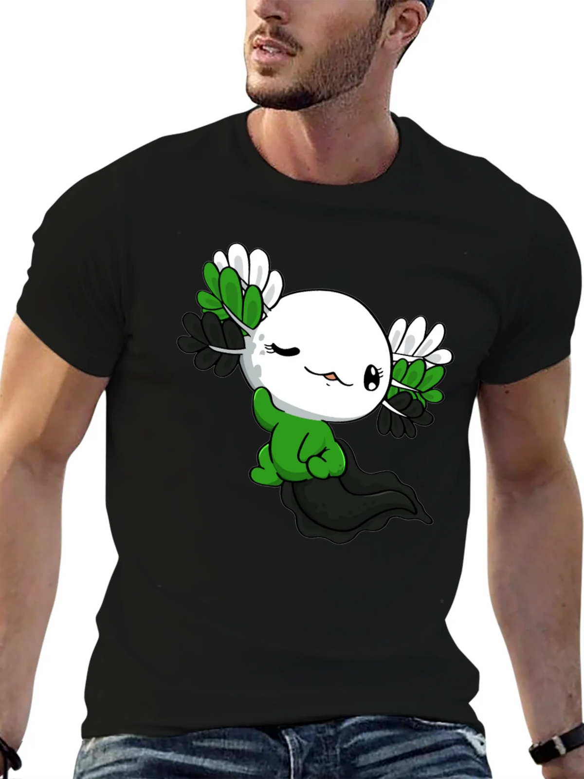 Axolotl Pride T-Shirt - Asexual product image 6