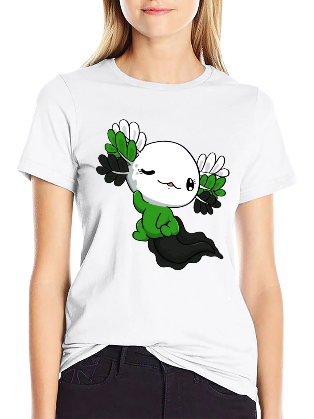 Axolotl Pride T-Shirt - Asexual product image 8