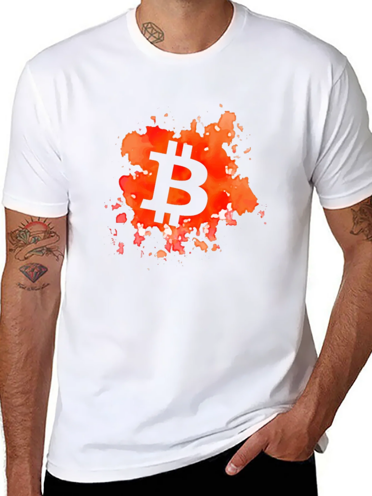 Bitcoin Splash Graphic T-Shirt product image 7