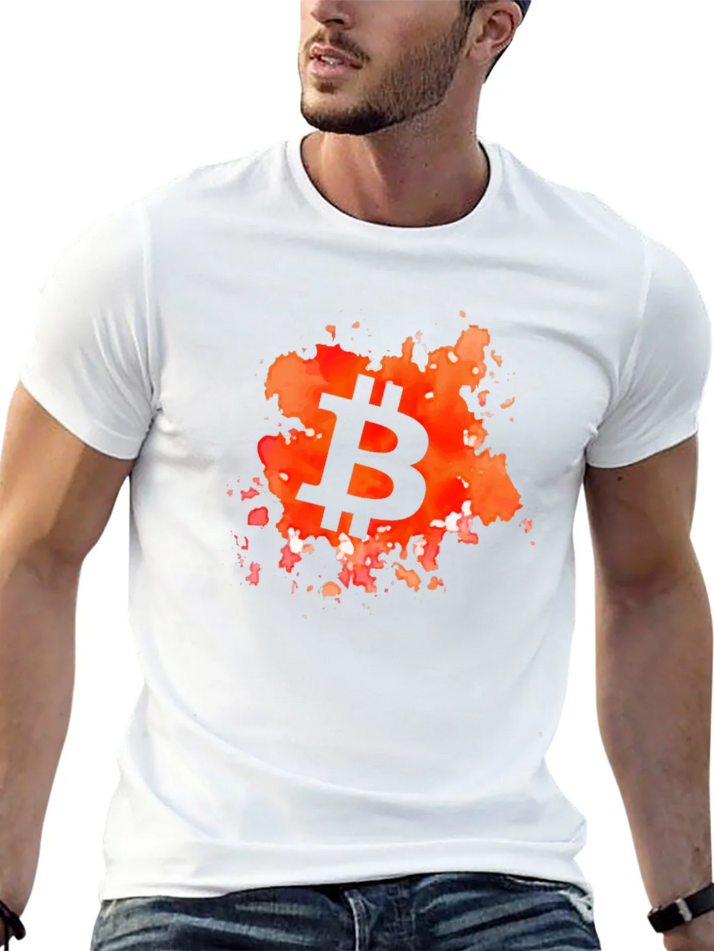 Bitcoin Splash Graphic T-Shirt product image 12