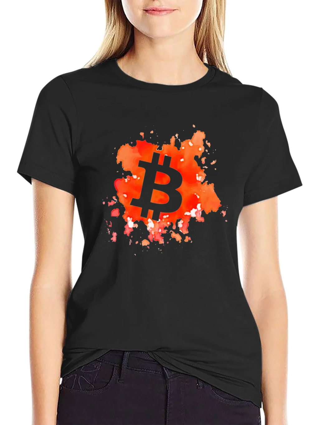 Bitcoin Splash Graphic T-Shirt product image 2