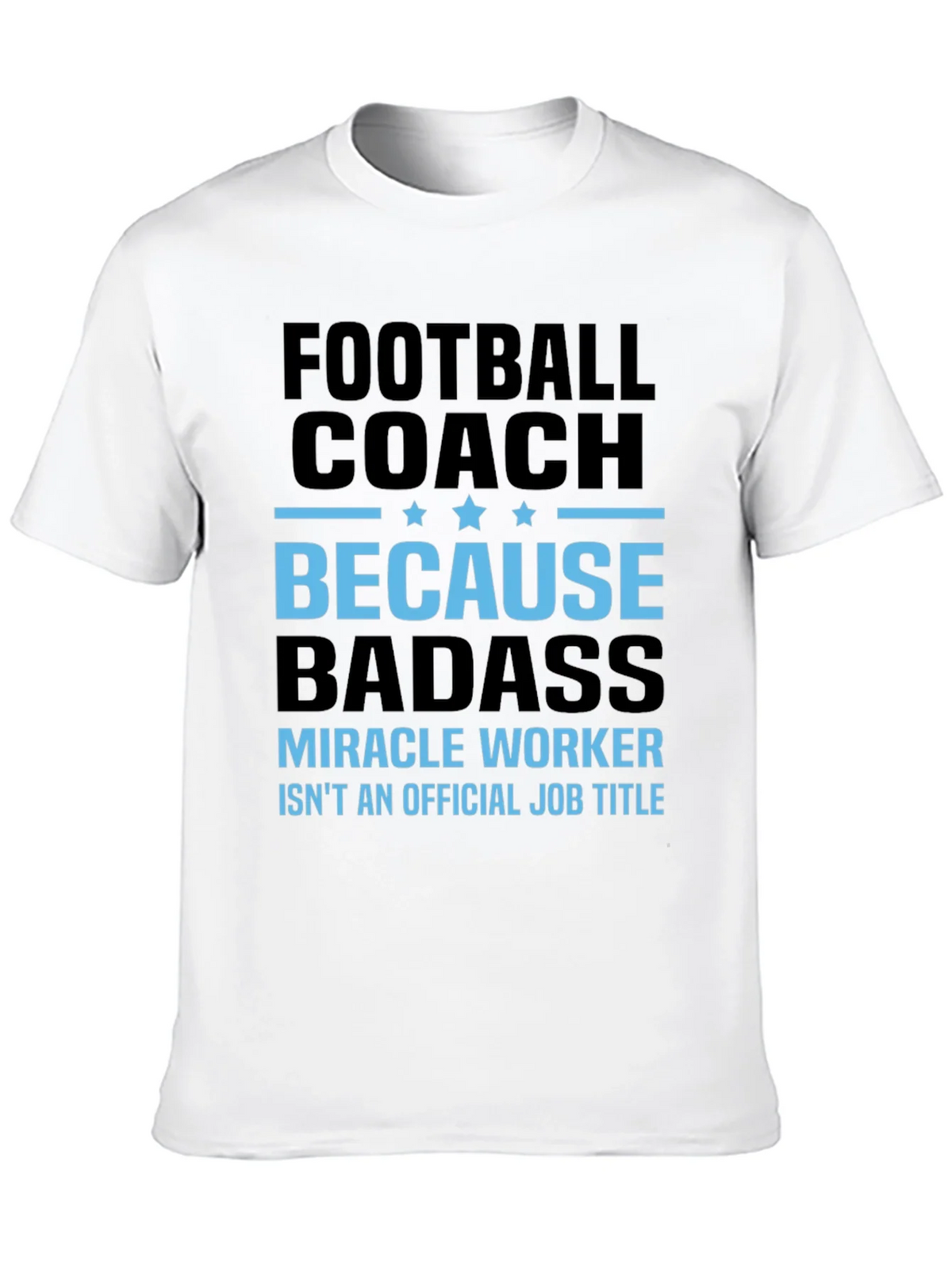 Football Coach Because Badass Graphic T-Shirt product image 9