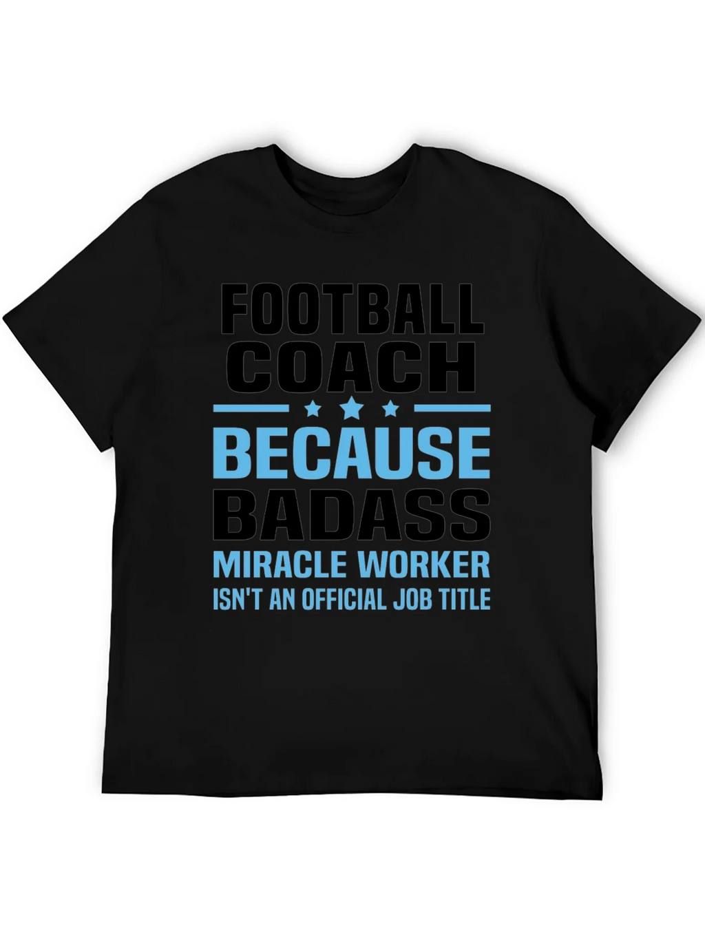 Football Coach Because Badass Graphic T-Shirt product image 5