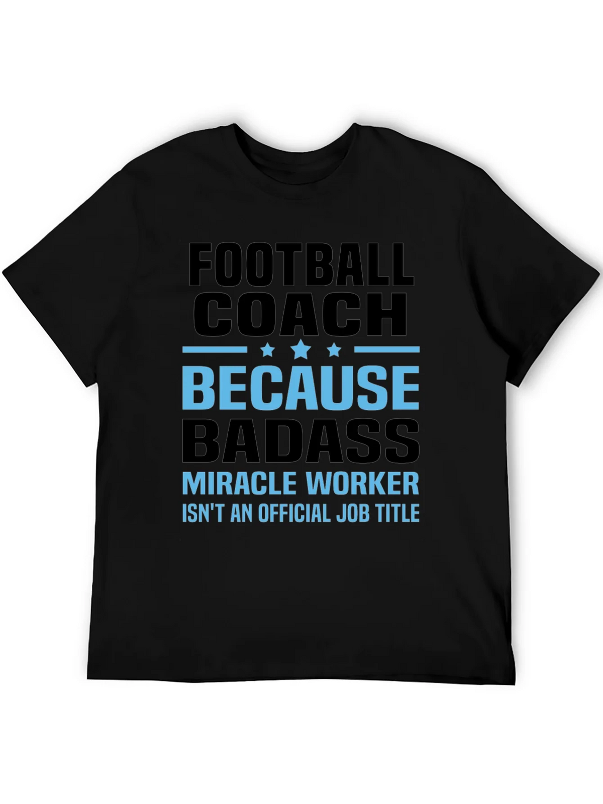 Football Coach Because Badass Graphic T-Shirt product image 5